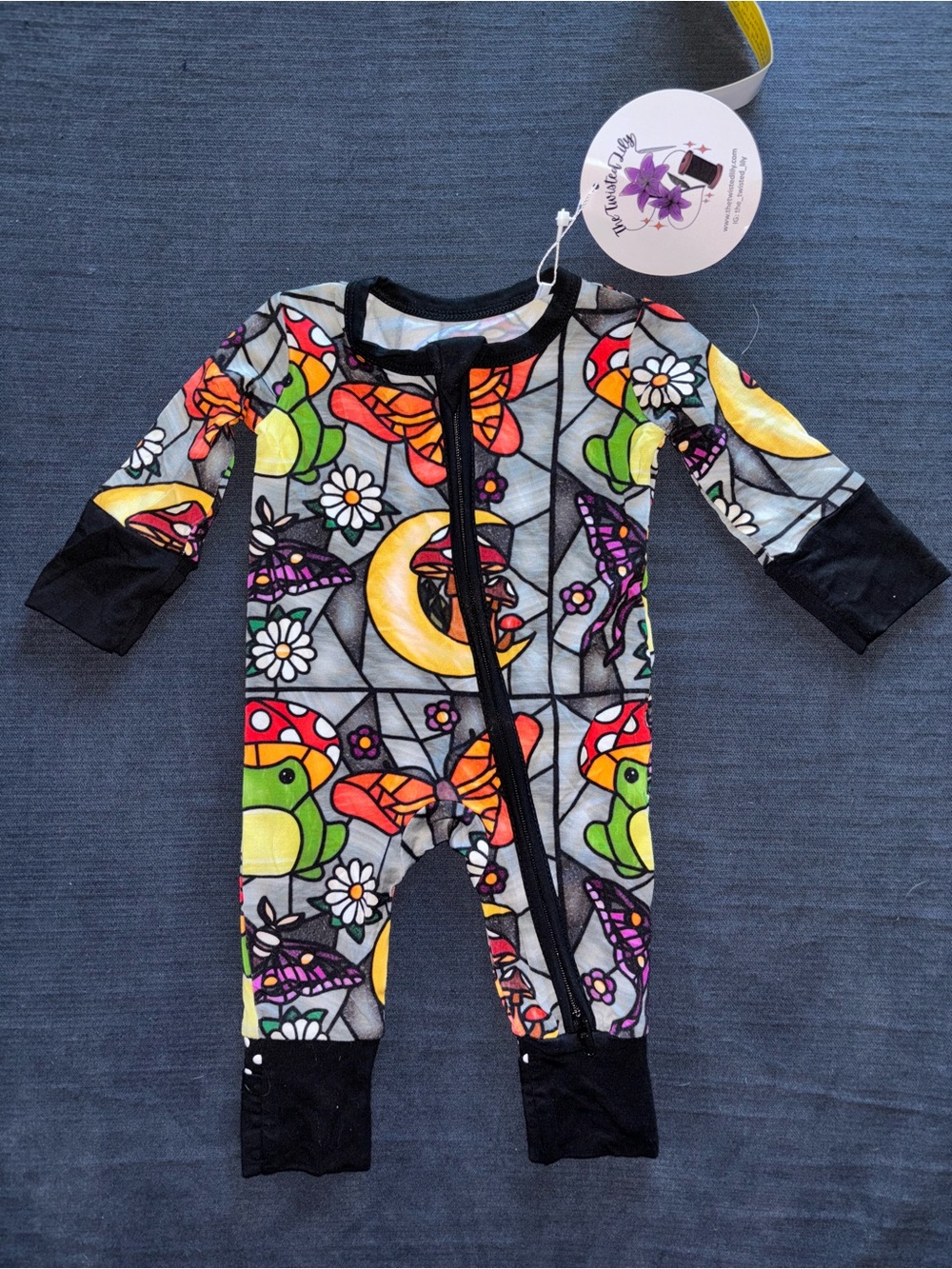 Baby bamboo the twisted lily Multicolor Stained Glass Print preemie